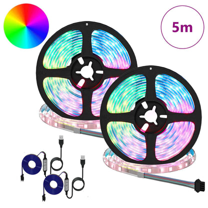 Striscia LED 4 pcs Nero e trasparente 250 x 0,8 x 0,3 cm