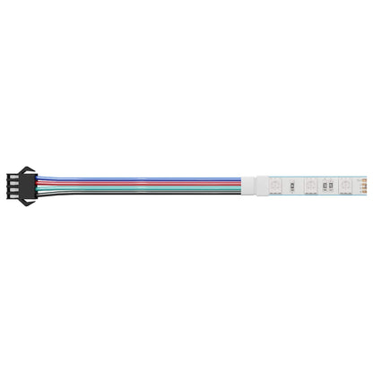 Striscia LED 4 pcs Nero e Multicolore 150 cm Rame e plastica