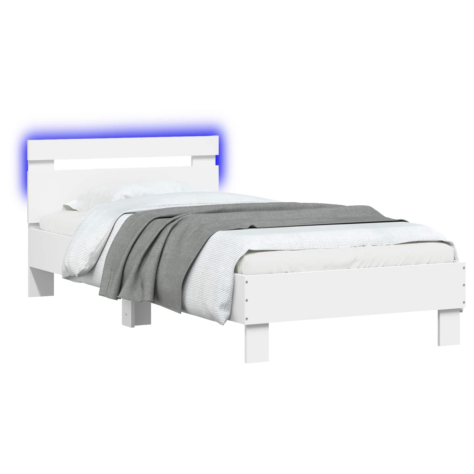 Letto con LED Bianco 80 x 200 cm Legno ingegnerizzato | homemem39