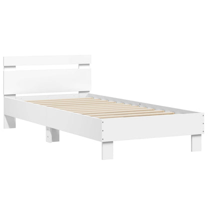 Letto con LED Bianco 80 x 200 cm Legno ingegnerizzato | homemem39