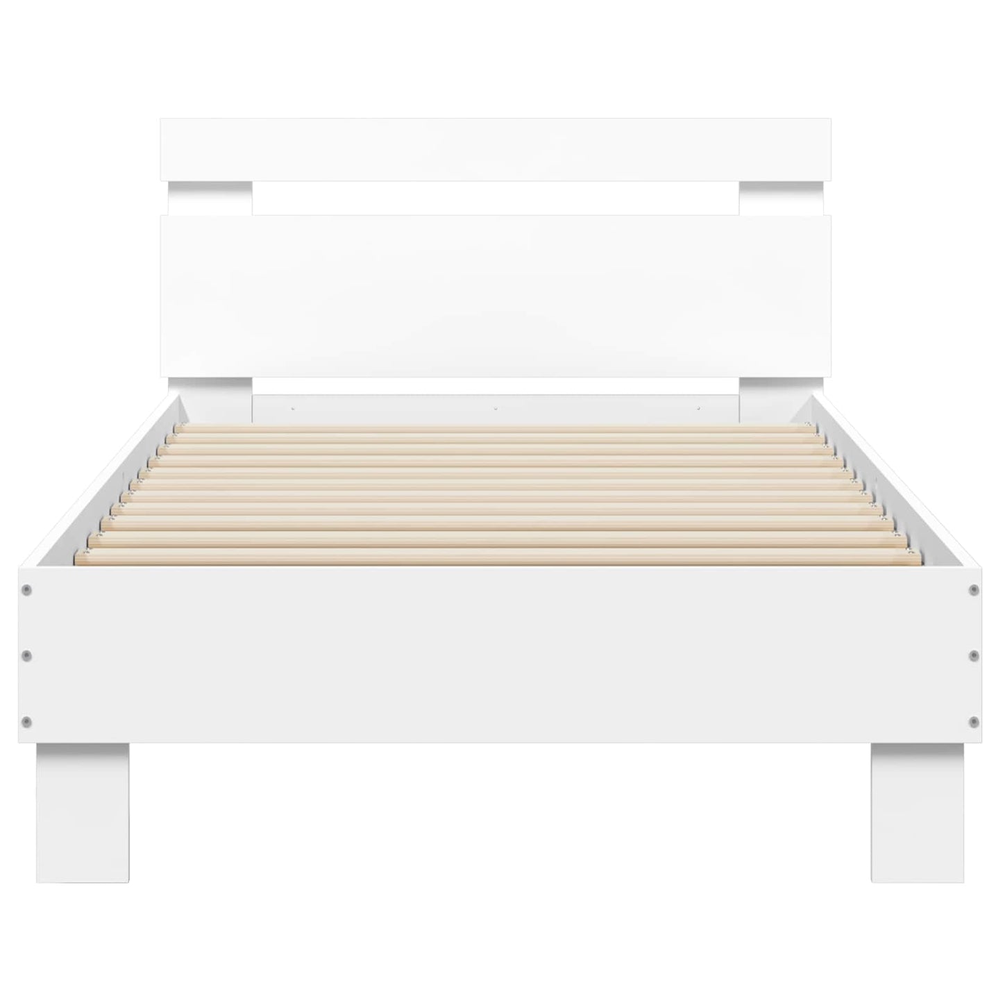 Letto con LED Bianco 80 x 200 cm Legno ingegnerizzato | homemem39