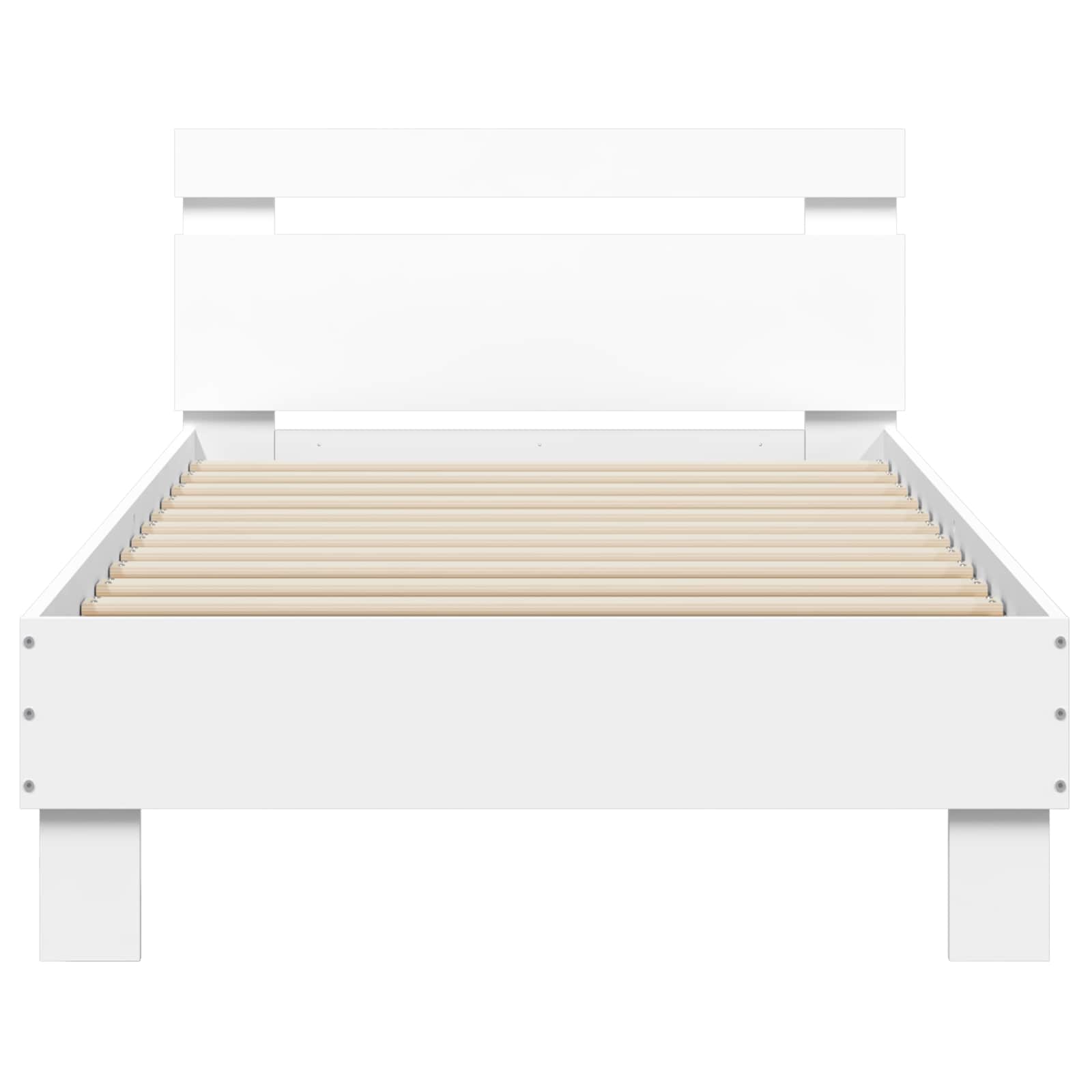 Letto con LED Bianco 80 x 200 cm Legno ingegnerizzato | homemem39