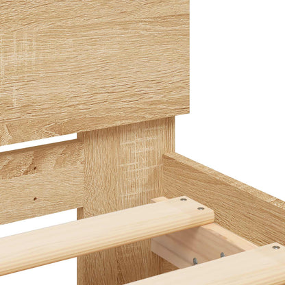 Letto con LED Rovere Sonoma 80 x 200 cm Legno ingegnerizzato | homemem39