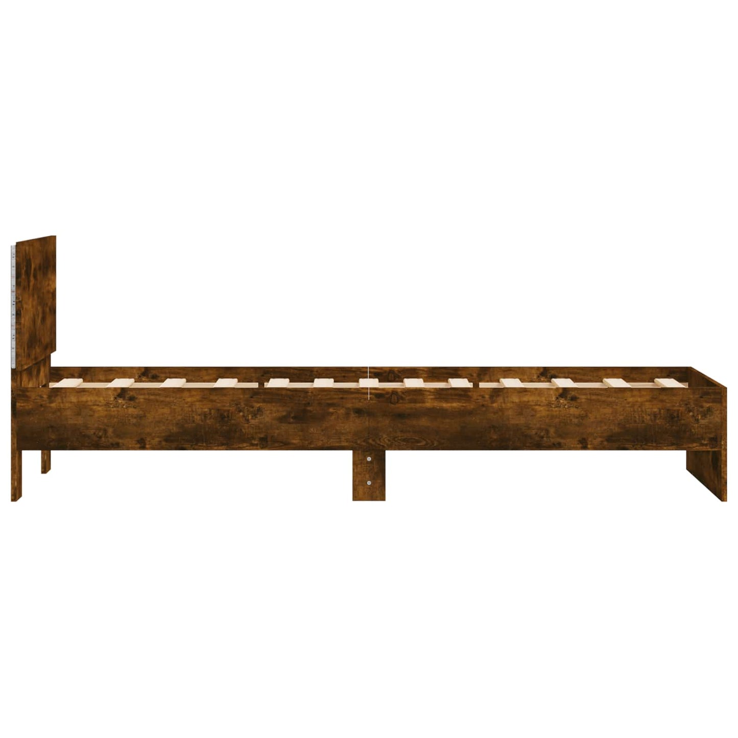 Letto con LED Rovere Fumo 80 x 200 cm Legno ingegnerizzato | homemem39