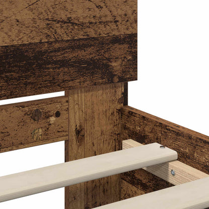 Letto con LED Legno antico 80 x 200 cm Legno ingegnerizzato | homemem39