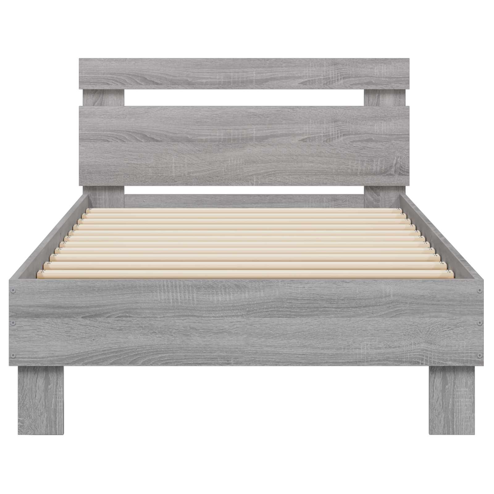 Letto con LED Sonoma grigio 80 x 200 cm Legno ingegnerizzato | homemem39