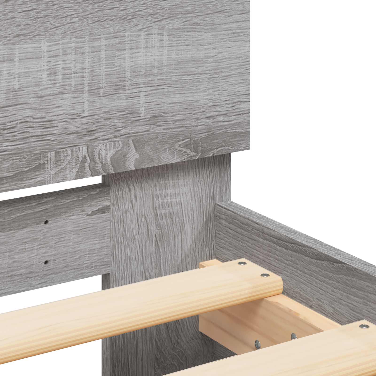 Letto con LED Sonoma grigio 80 x 200 cm Legno ingegnerizzato | homemem39