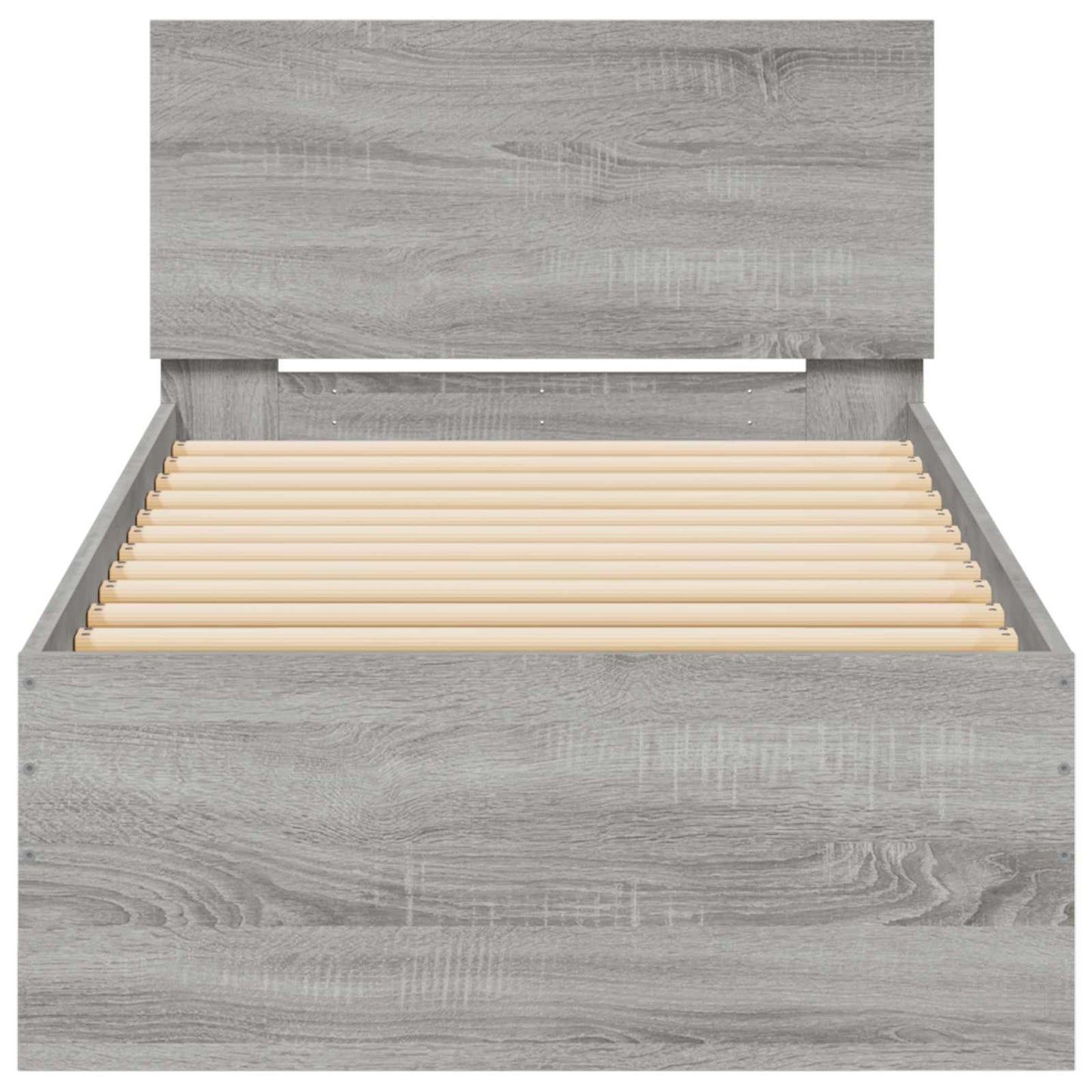 Letto con LED Sonoma grigio 80 x 200 cm Legno ingegnerizzato | homemem39