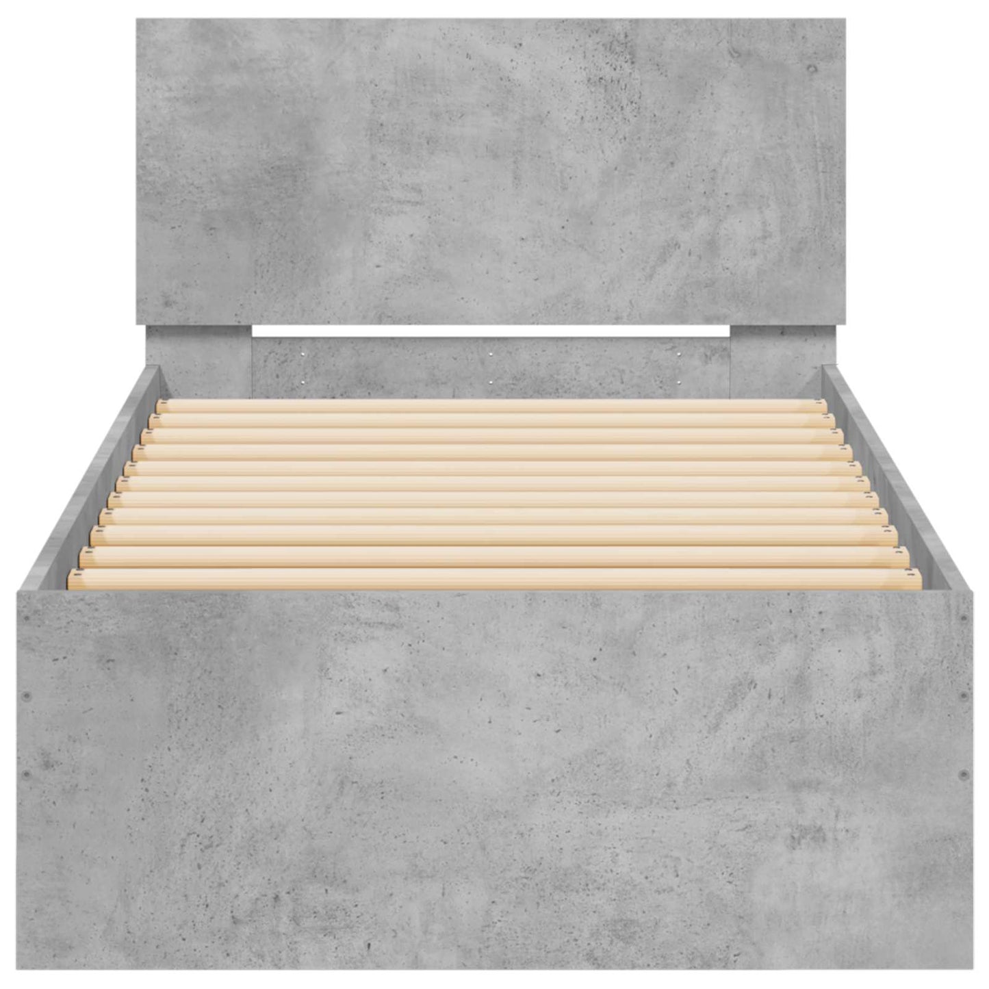 Letto con LED Grigio Cemento 80 x 200 cm Legno ingegnerizzato | homemem39