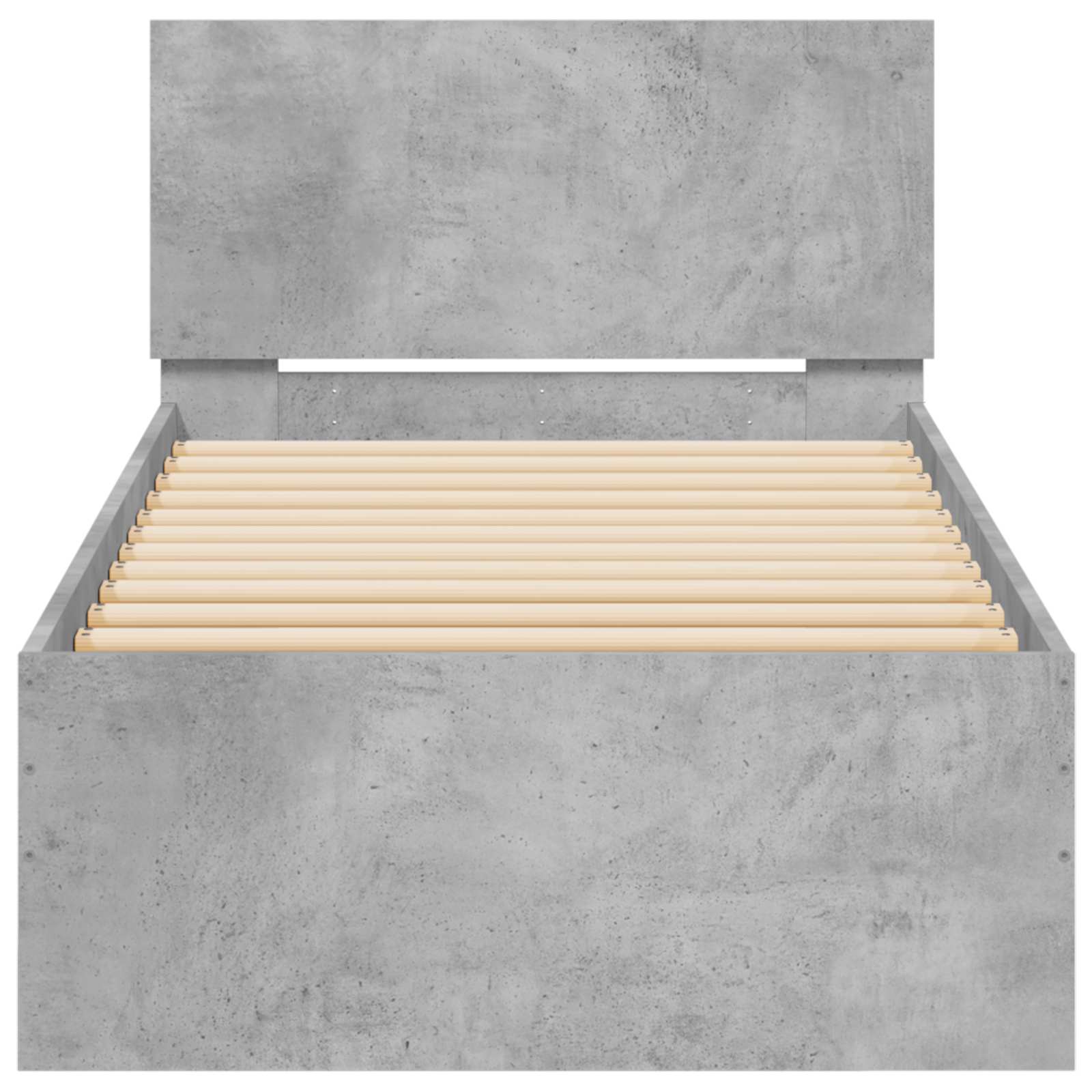 Letto con LED Grigio Cemento 80 x 200 cm Legno ingegnerizzato | homemem39