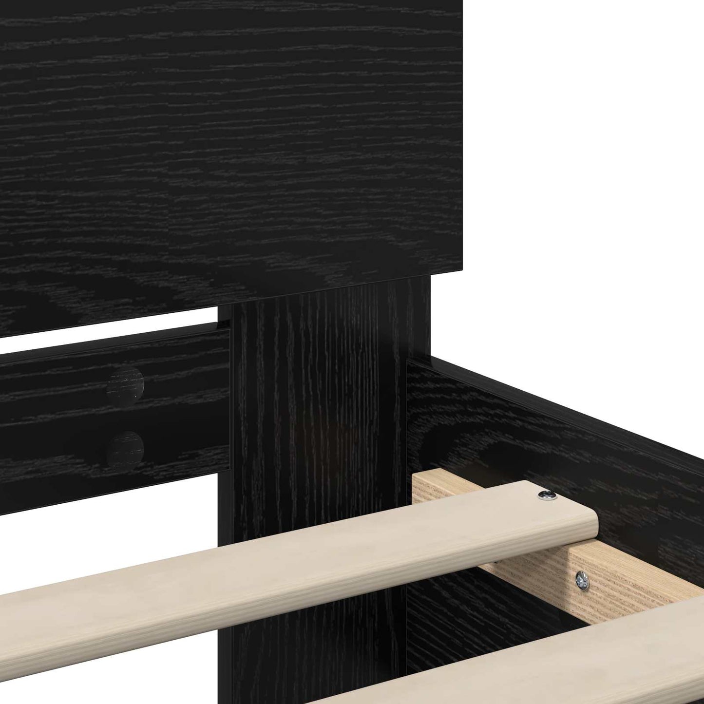 Letto con LED Rovere Nero 80 x 200 cm Legno ingegnerizzato | homemem39