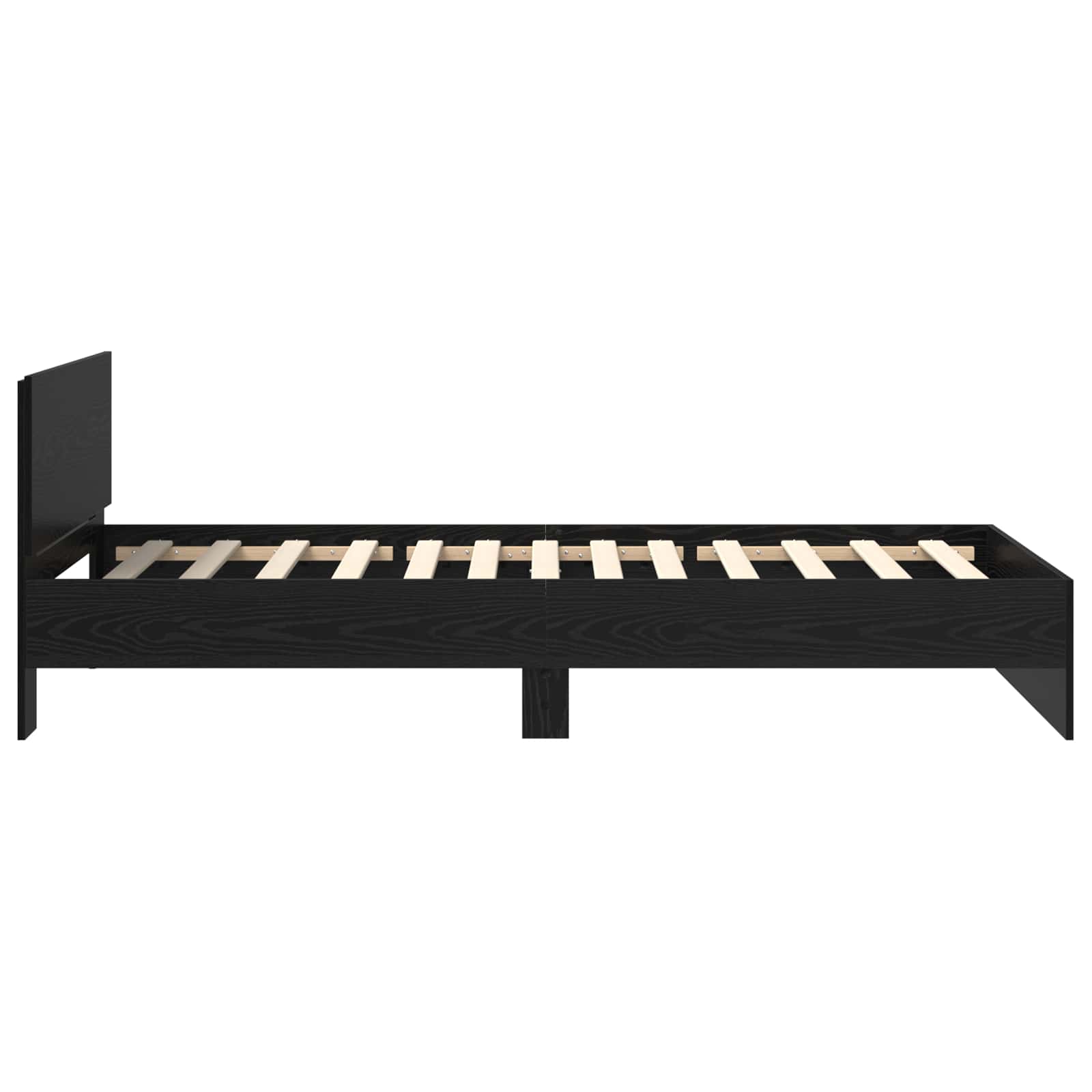 Letto con LED Rovere Nero 80 x 200 cm Legno ingegnerizzato | homemem39