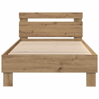 Letto con LED Rovere Artigianale 80 x 200 cm | homemem39