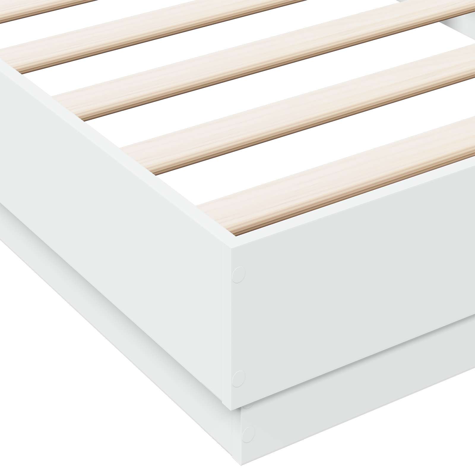 Letto con LED Bianco 80 x 200 cm Legno ingegnerizzato | homemem39