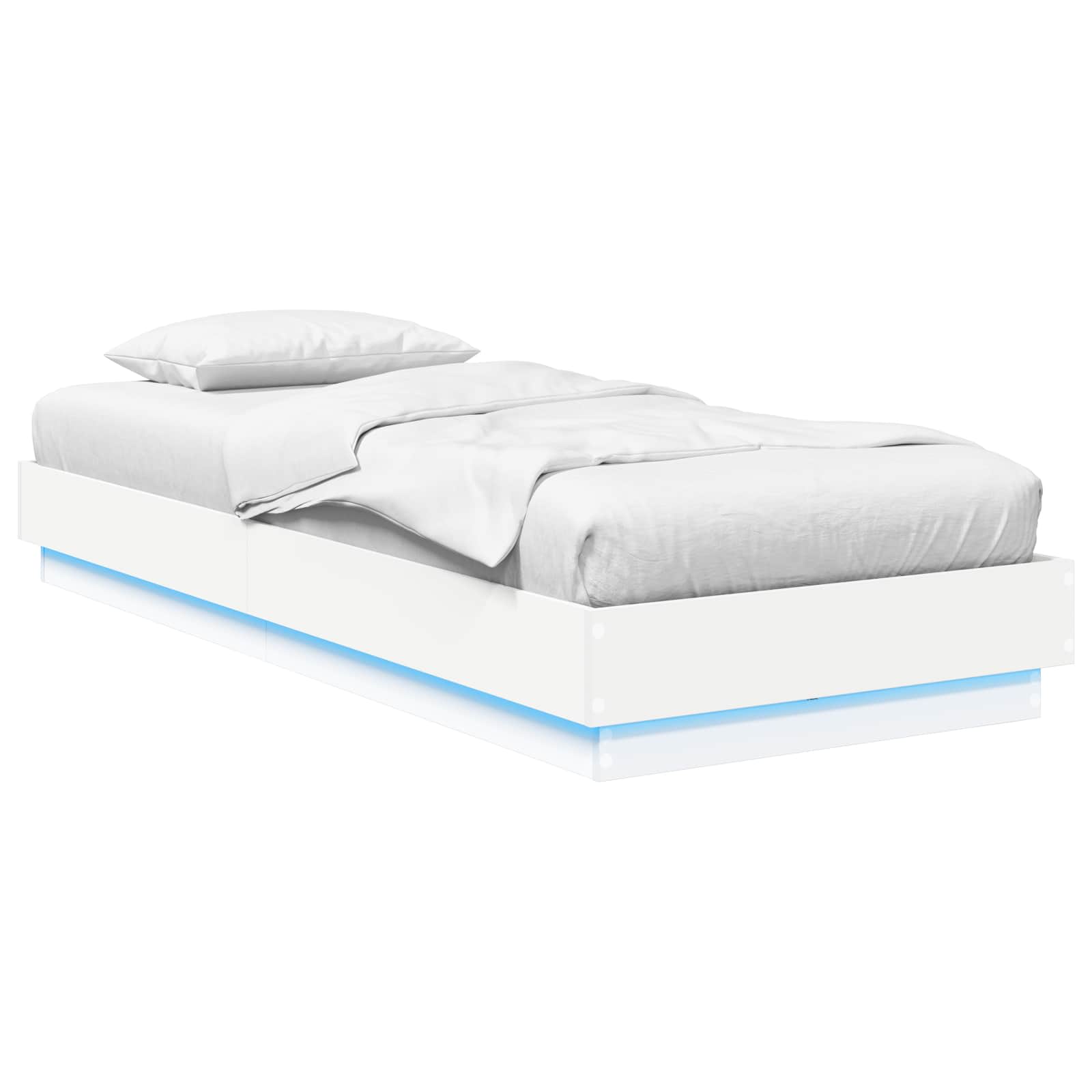 Letto con LED Bianco 80 x 200 cm Legno ingegnerizzato | homemem39