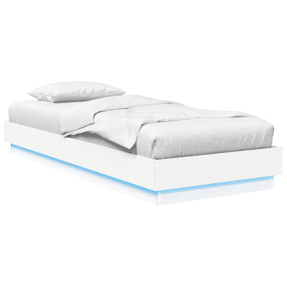 Letto con LED Bianco 80 x 200 cm Legno ingegnerizzato | homemem39