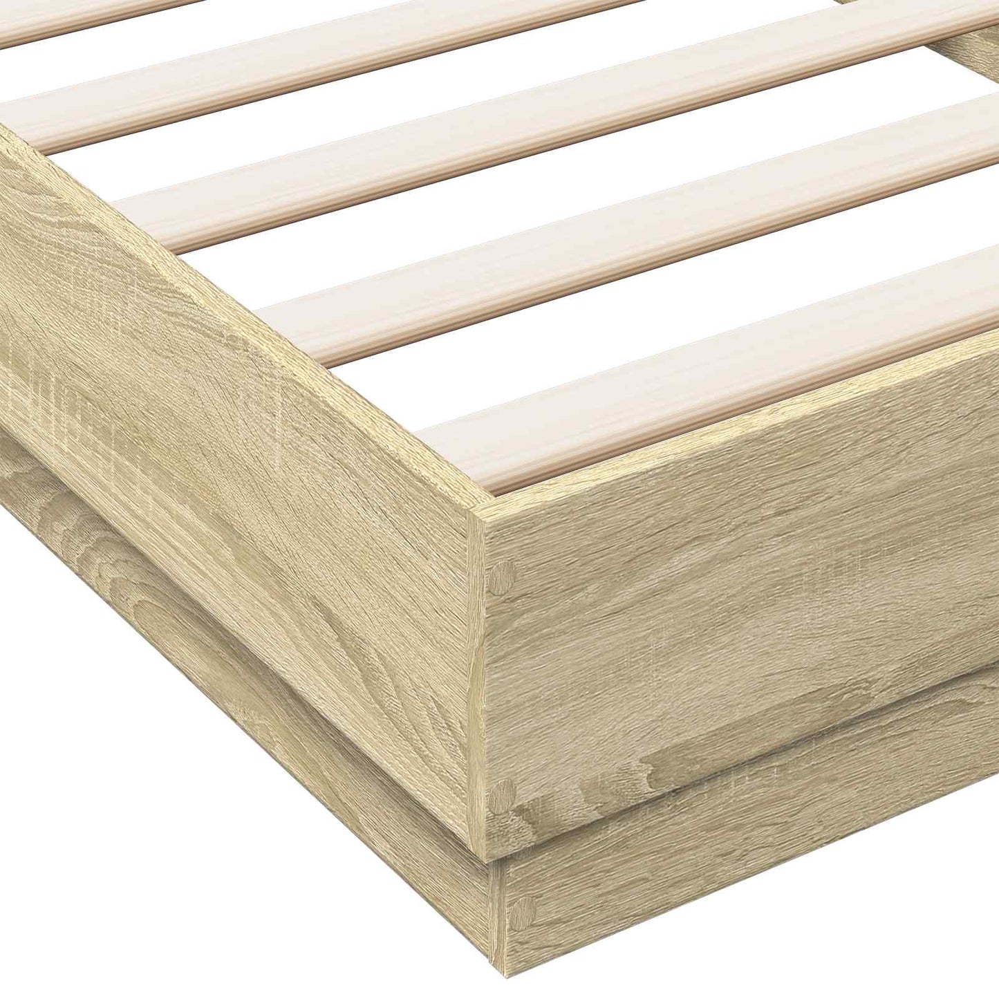 Letto con LED Rovere Sonoma 80 x 200 cm Legno ingegnerizzato | homemem39