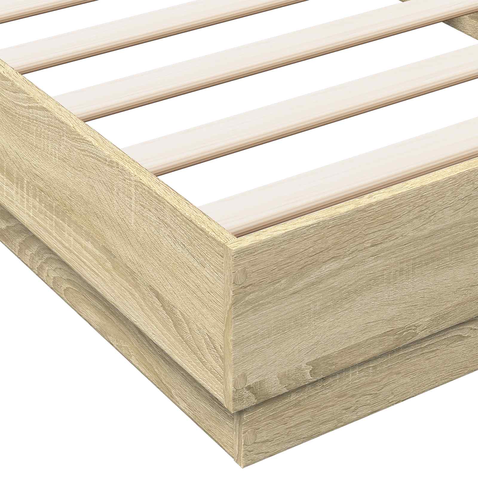 Letto con LED Rovere Sonoma 80 x 200 cm Legno ingegnerizzato | homemem39