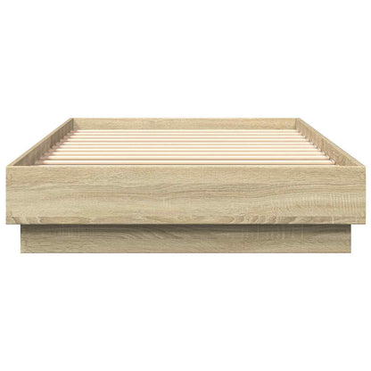 Letto con LED Rovere Sonoma 80 x 200 cm Legno ingegnerizzato | homemem39