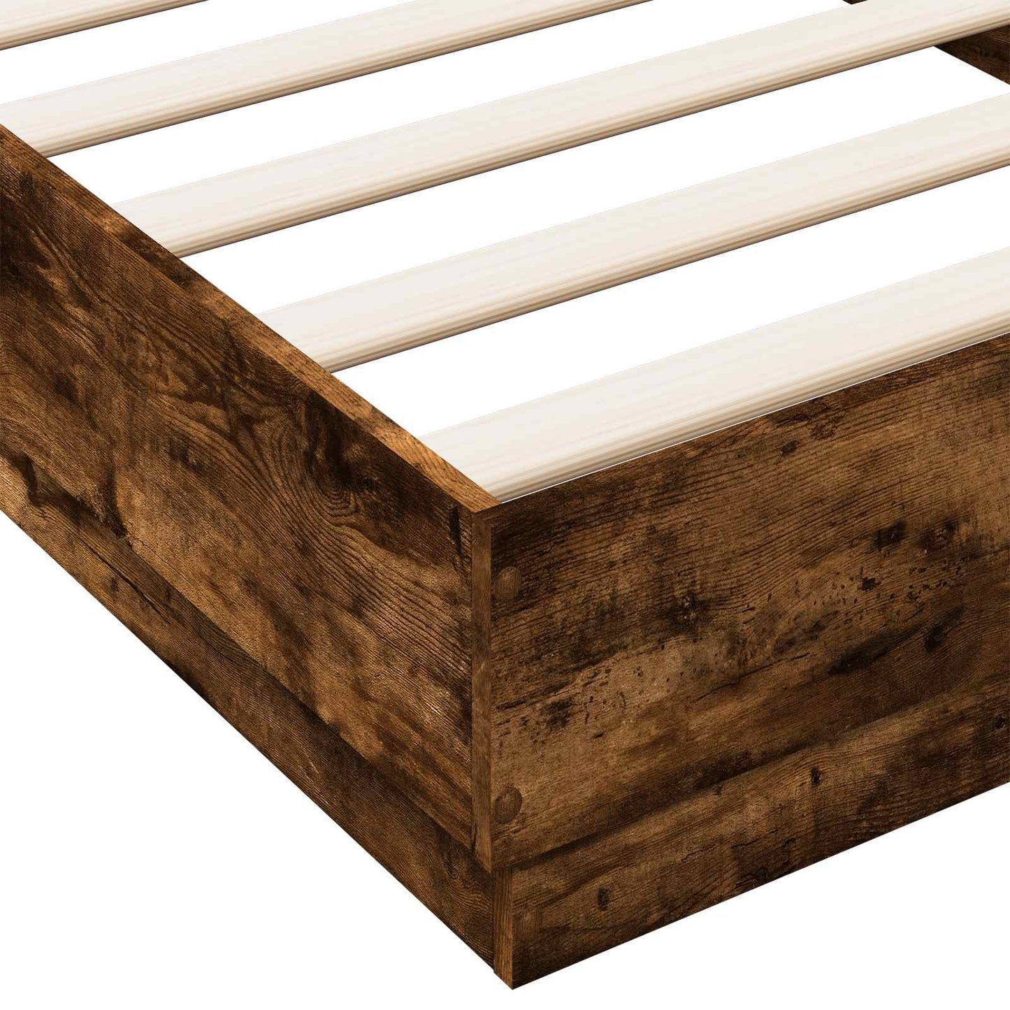Letto con LED Rovere Fumo 80 x 200 cm Legno ingegnerizzato | homemem39