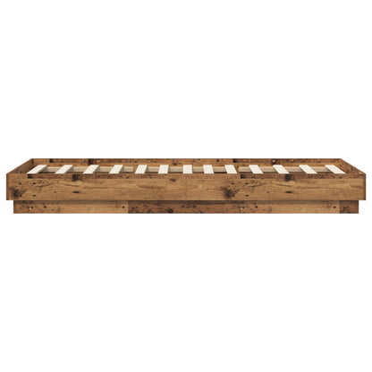 Letto con LED Legno antico 80 x 200 cm Legno ingegnerizzato | homemem39