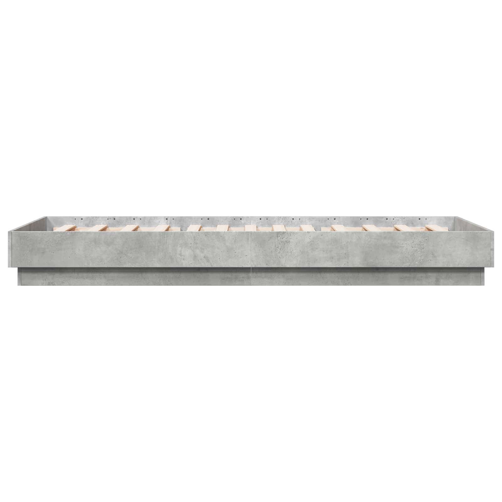 Letto con LED Grigio Cemento 80 x 200 cm Legno ingegnerizzato | homemem39