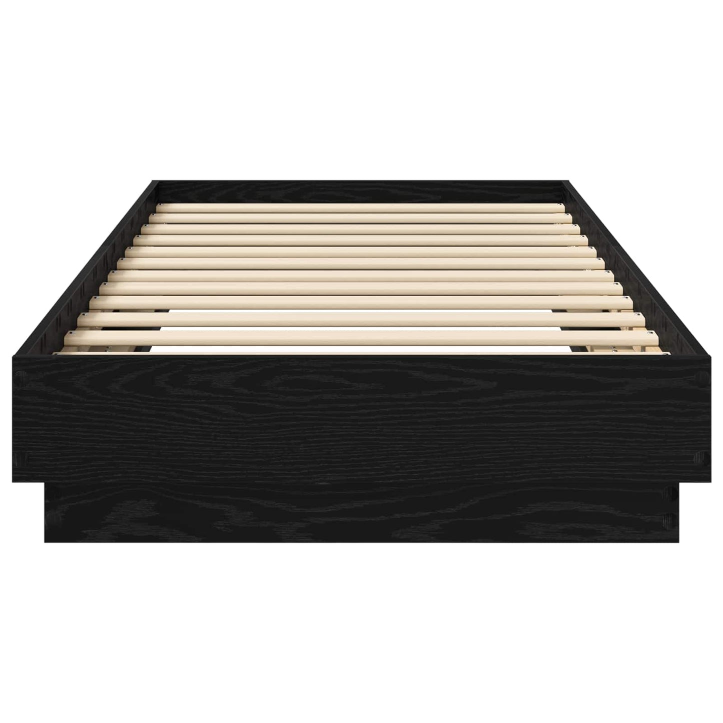 Letto con LED Rovere Nero 80 x 200 cm Legno ingegnerizzato | homemem39