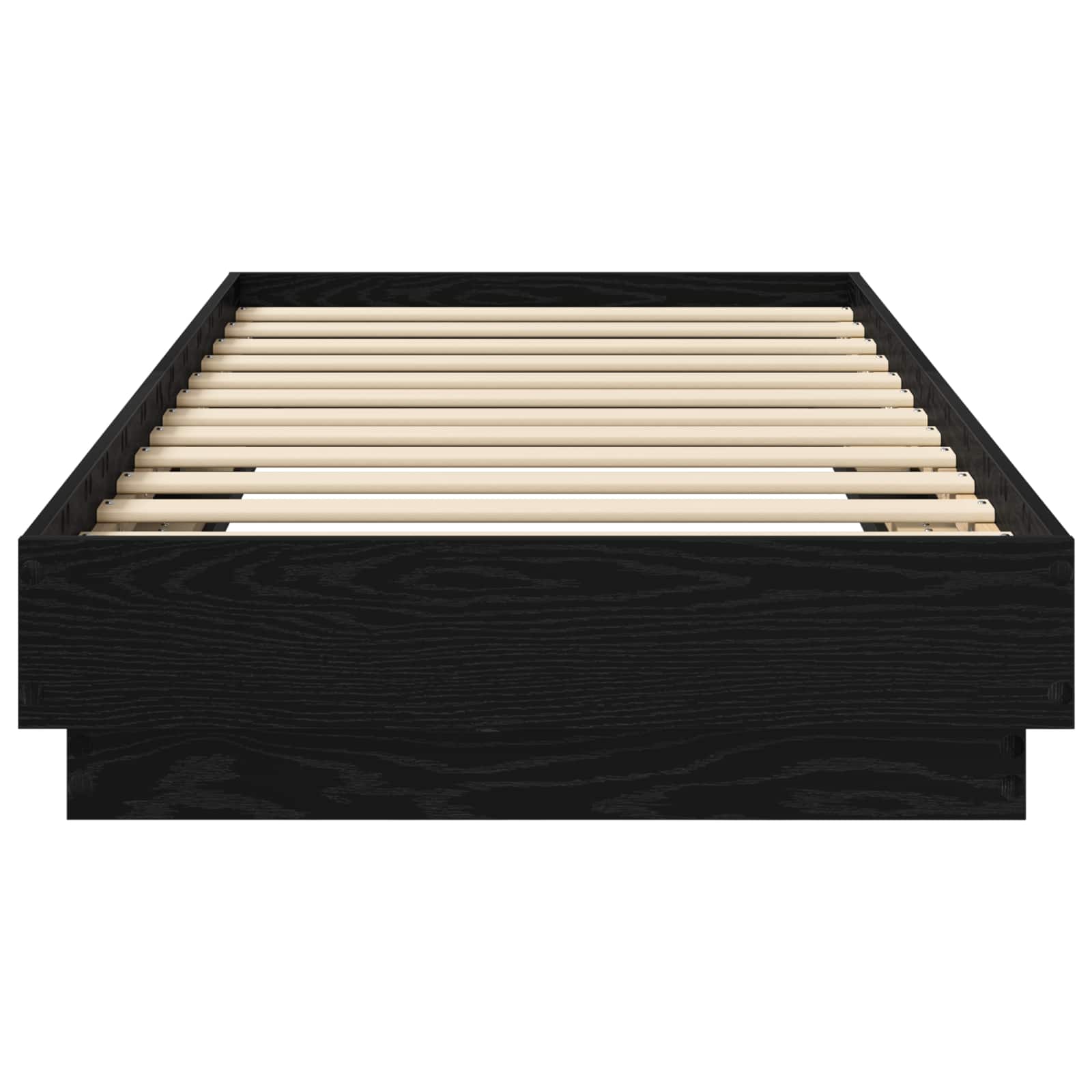 Letto con LED Rovere Nero 80 x 200 cm Legno ingegnerizzato | homemem39