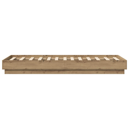 Letto con LED Rovere Artigianale 80 x 200 cm | homemem39