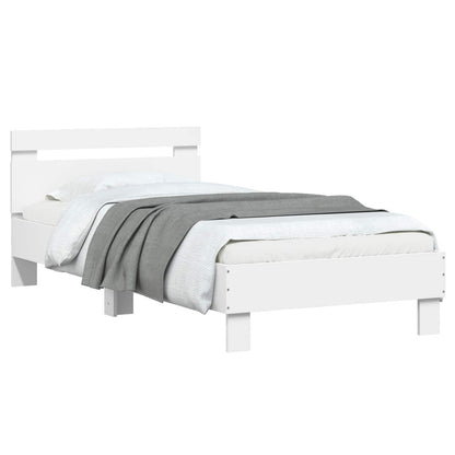 Struttura letto con testata Bianco 80 x 200 cm | homemem39