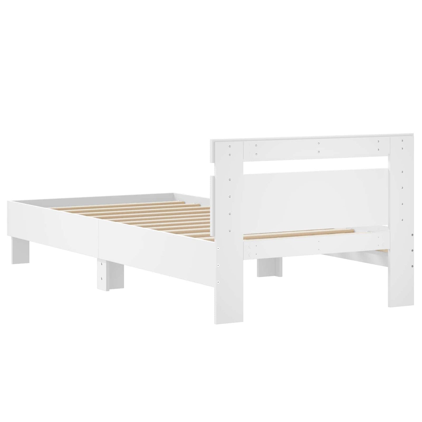 Struttura letto con testata Bianco 80 x 200 cm | homemem39