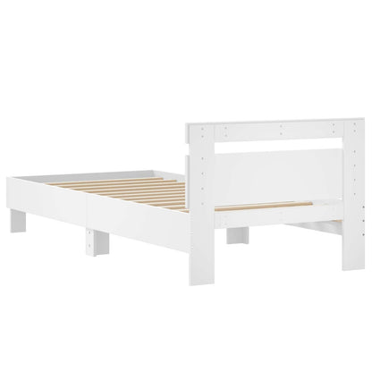 Struttura letto con testata Bianco 80 x 200 cm | homemem39