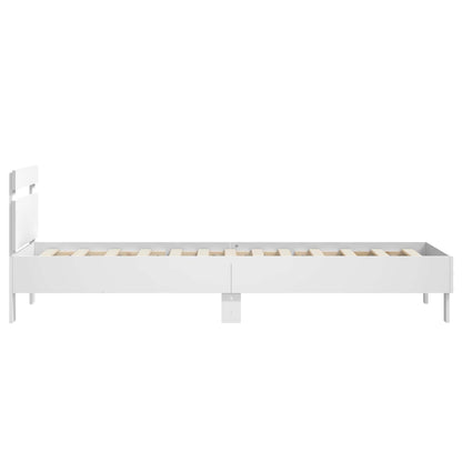 Struttura letto con testata Bianco 80 x 200 cm | homemem39