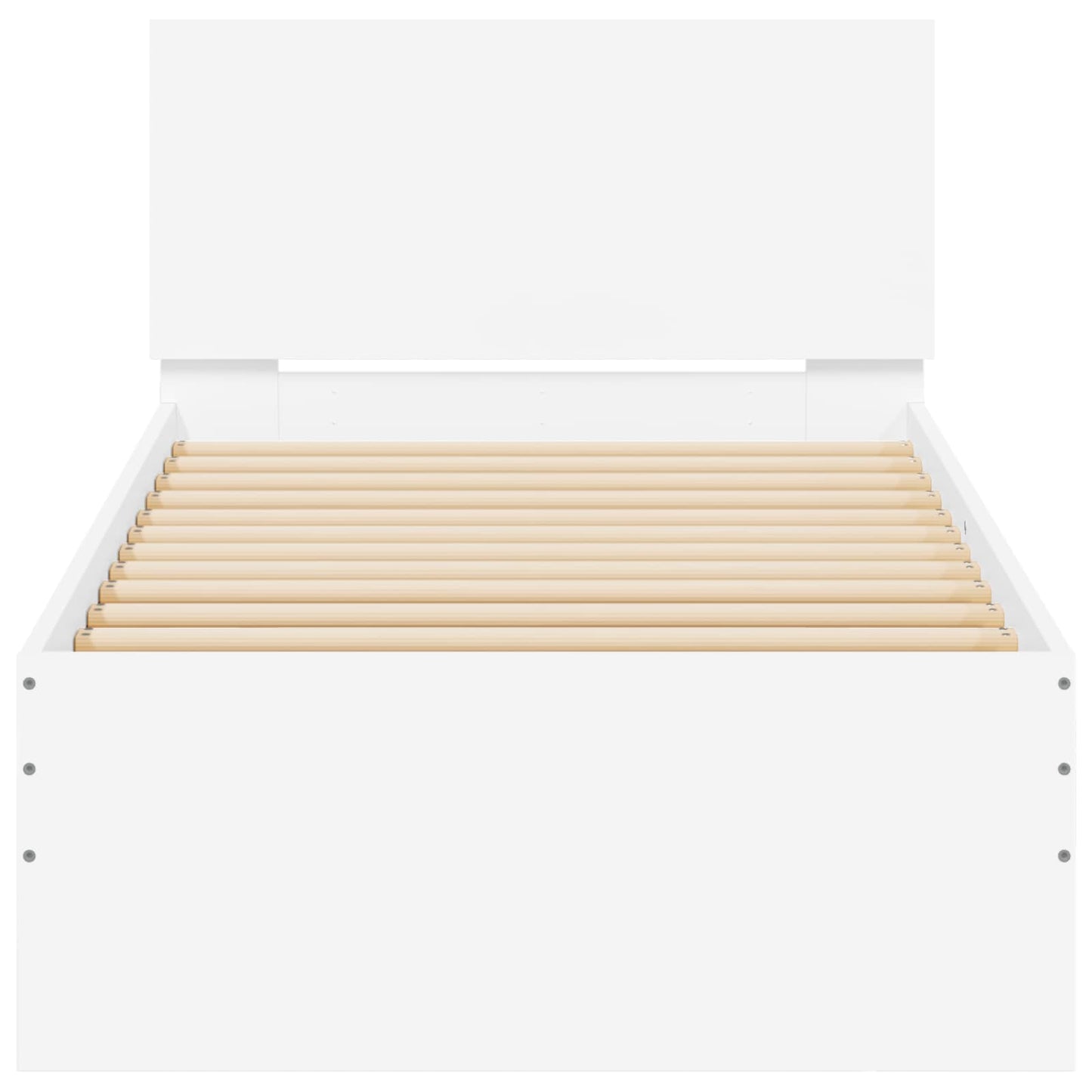 Struttura letto con testata Bianco 80 x 200 cm | homemem39