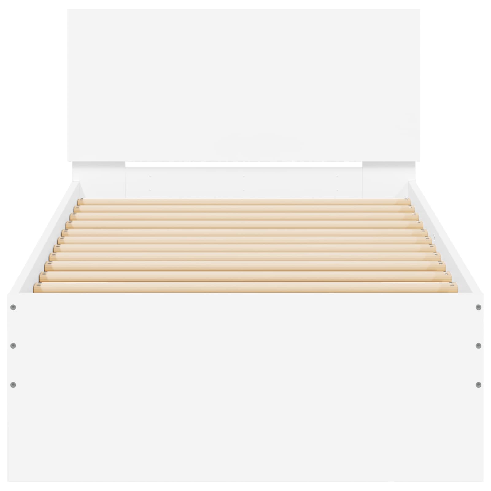 Struttura letto con testata Bianco 80 x 200 cm | homemem39