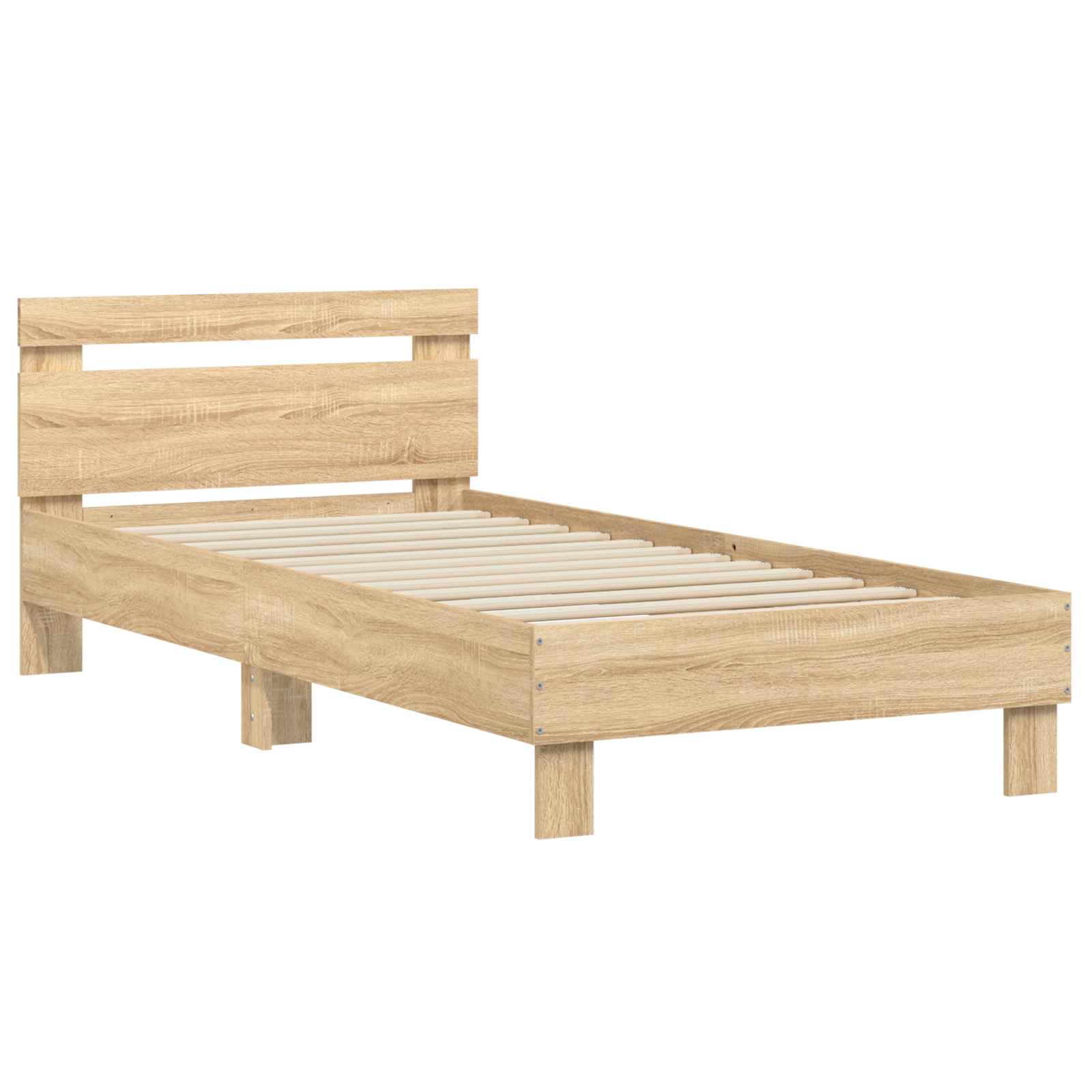Struttura letto con testata Rovere Sonoma 80 x 200 cm | homemem39