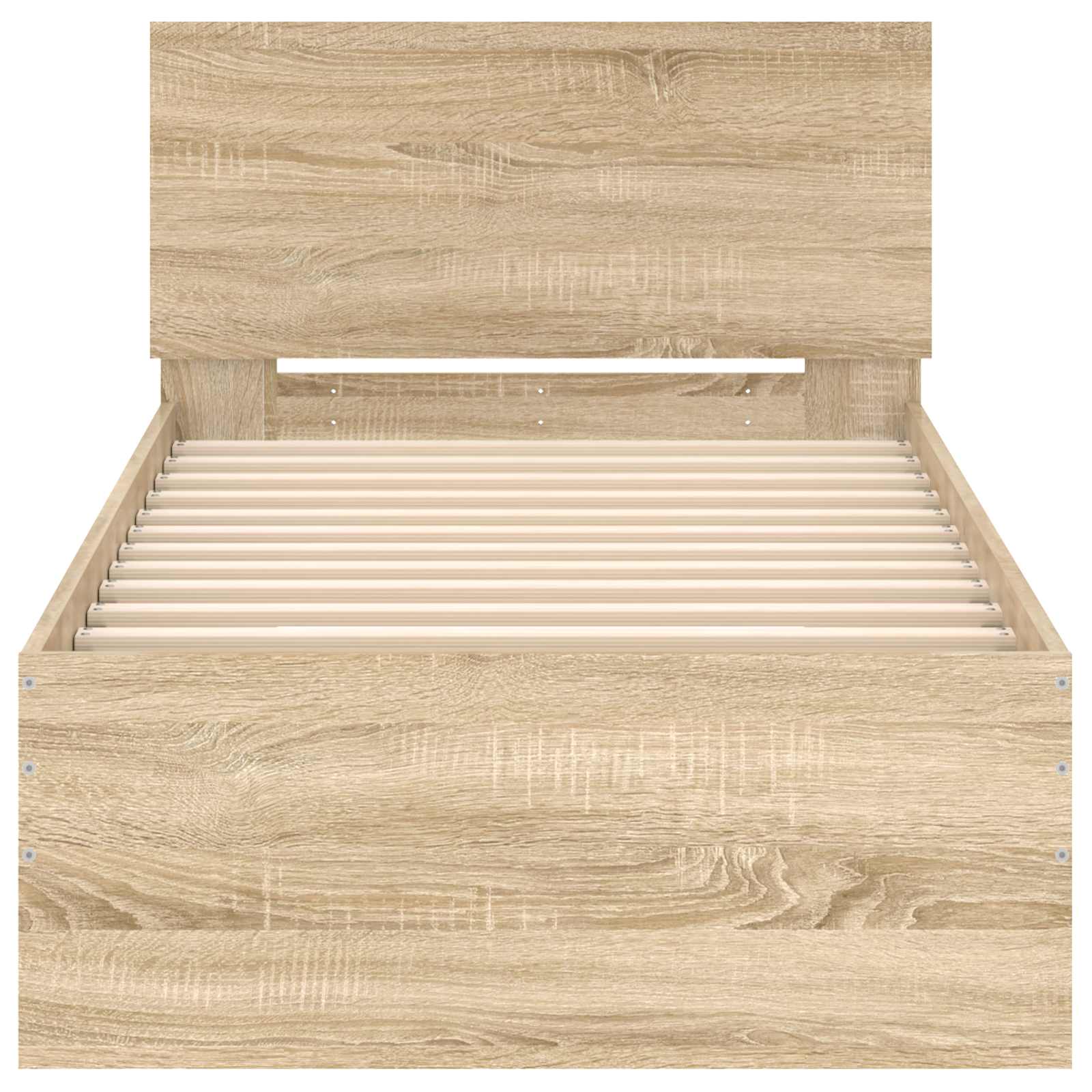 Struttura letto con testata Rovere Sonoma 80 x 200 cm | homemem39