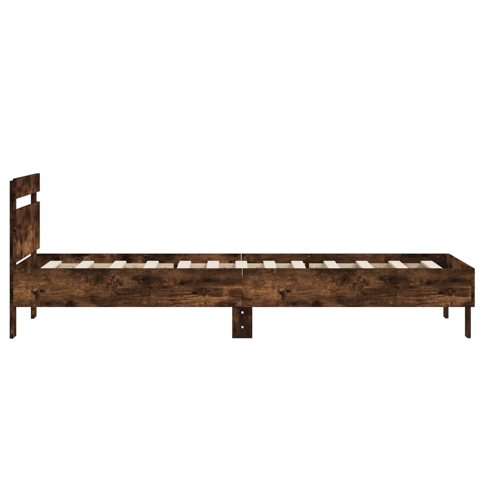 Struttura letto con testata Rovere Fumo 80 x 200 cm | homemem39