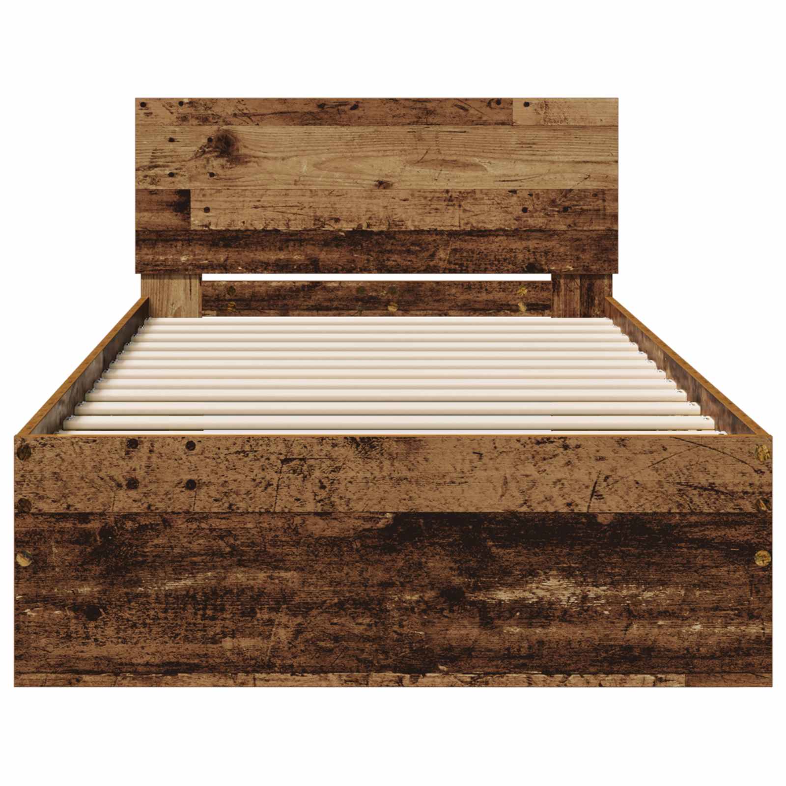 Struttura letto con testata Legno antico 80 x 200 cm | homemem39