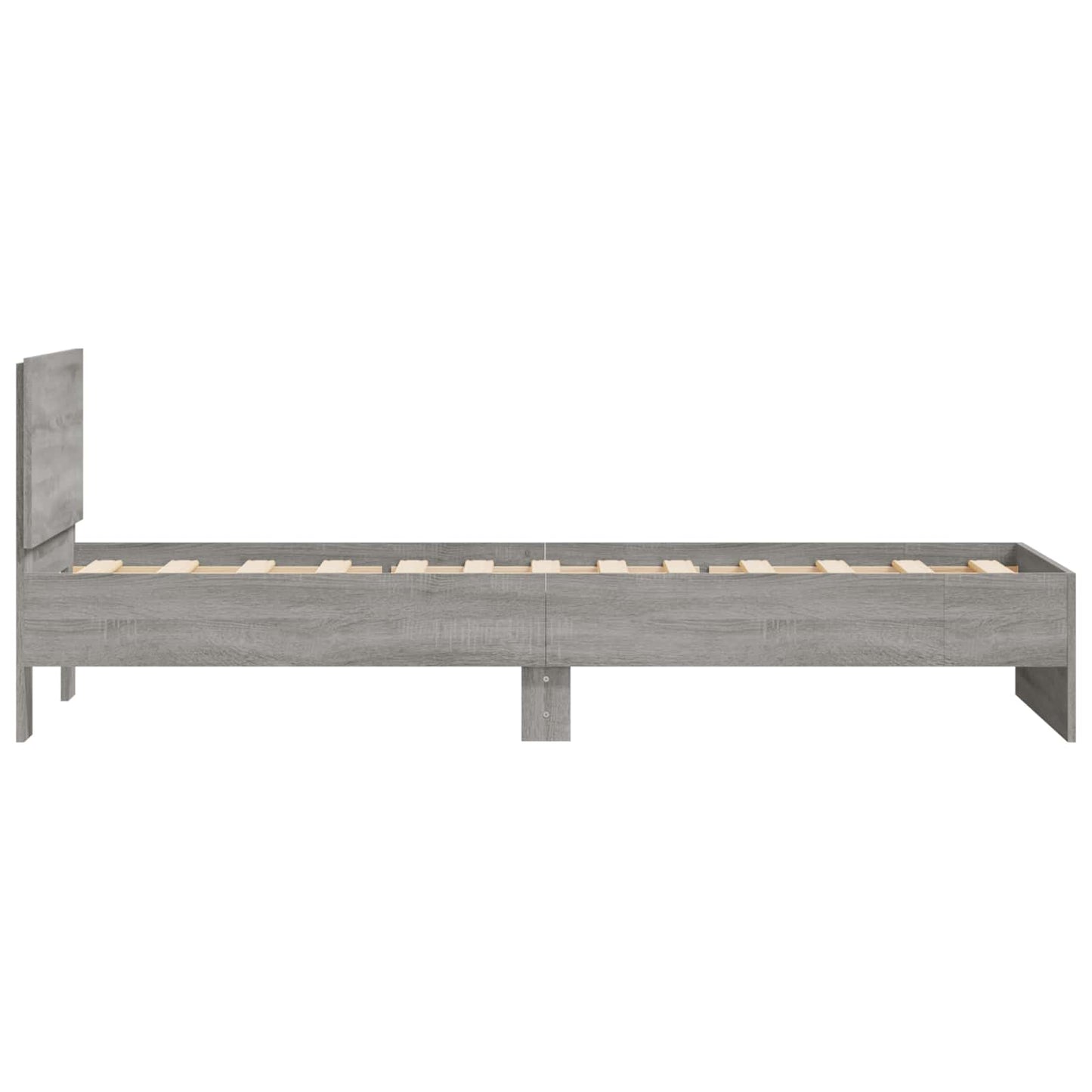 Struttura letto con testata Sonoma grigia 80 x 200 cm | homemem39