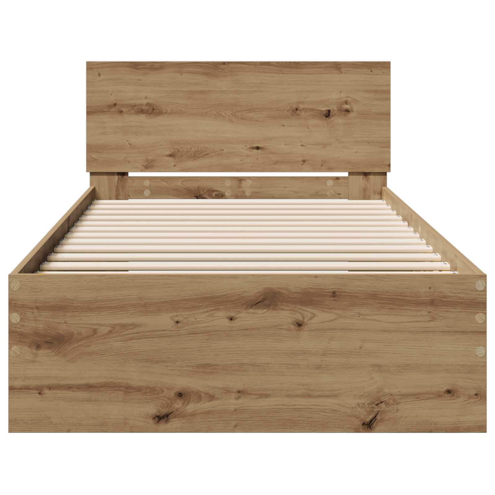 Struttura letto con testata Rovere Artigianale 80 x 200 cm | homemem39