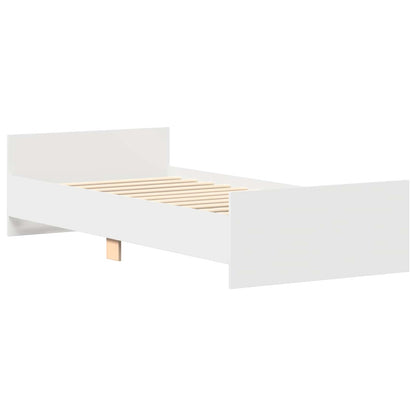 Struttura letto con testata Bianco 80 x 200 cm | homemem39