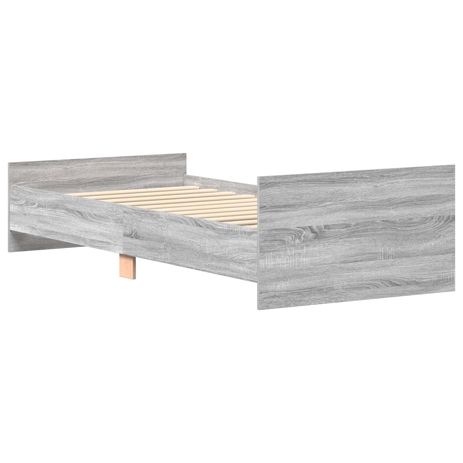 Struttura letto con testata Sonoma grigio 80 x 200 cm | homemem39