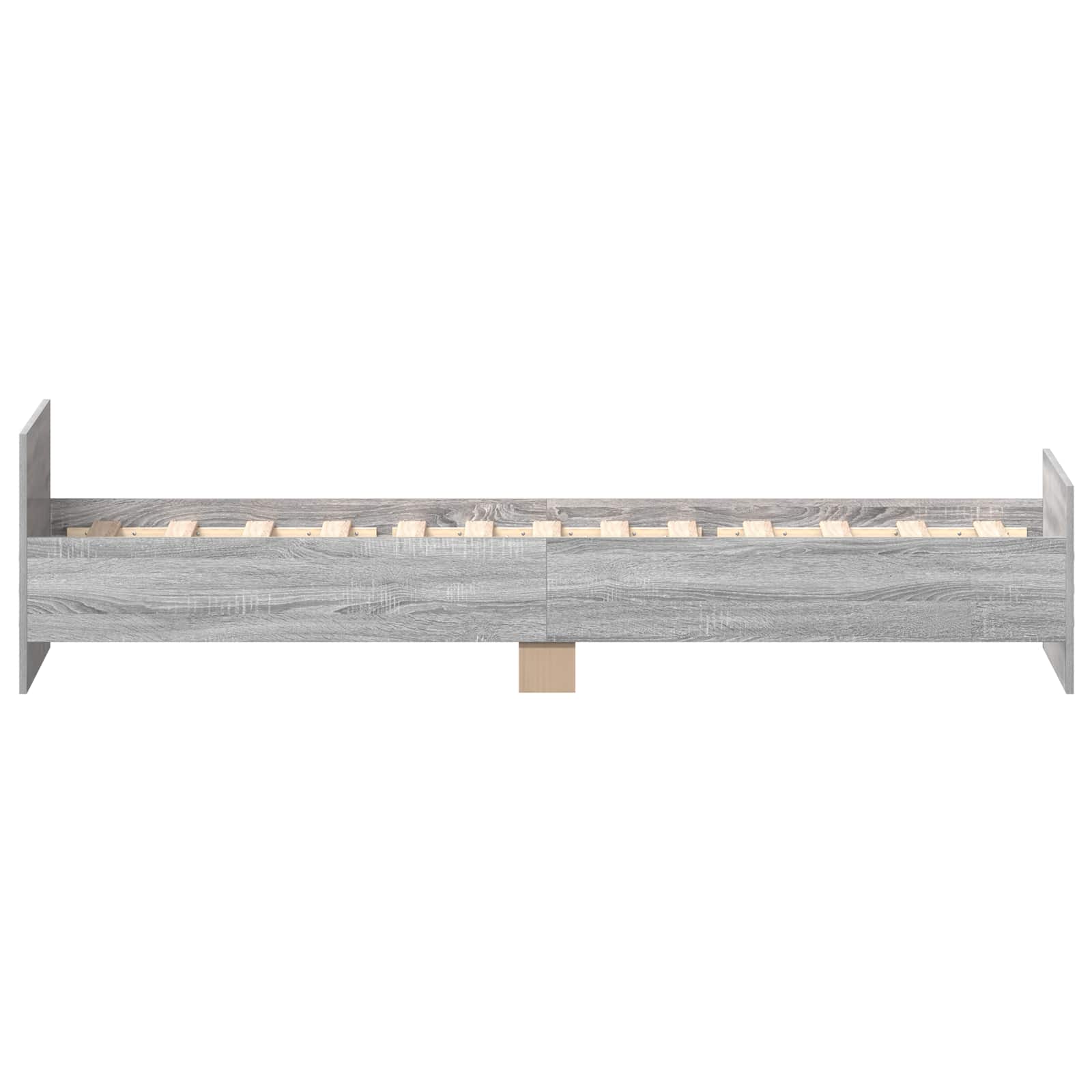 Struttura letto con testata Sonoma grigio 80 x 200 cm | homemem39