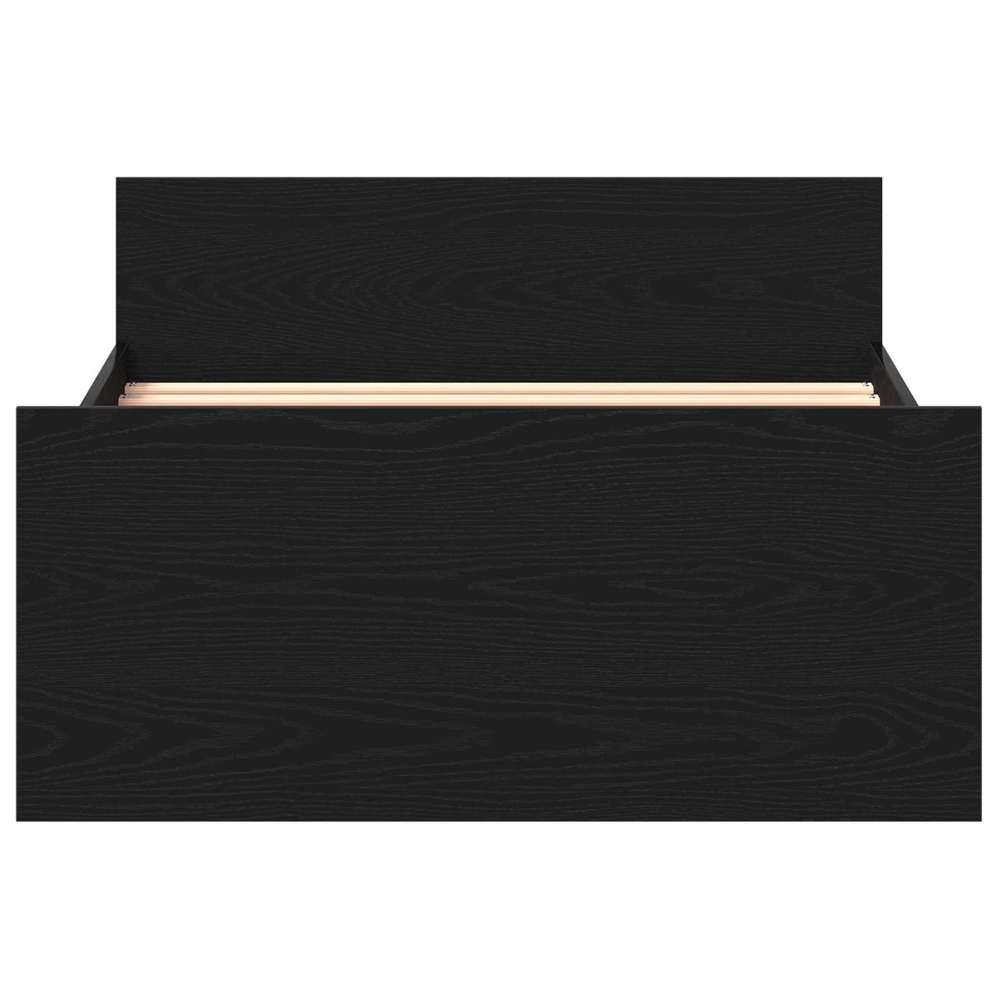 Struttura letto con testata Rovere Nero 80 x 200 cm | homemem39