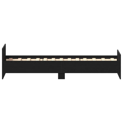 Struttura letto con testata Rovere Nero 80 x 200 cm | homemem39