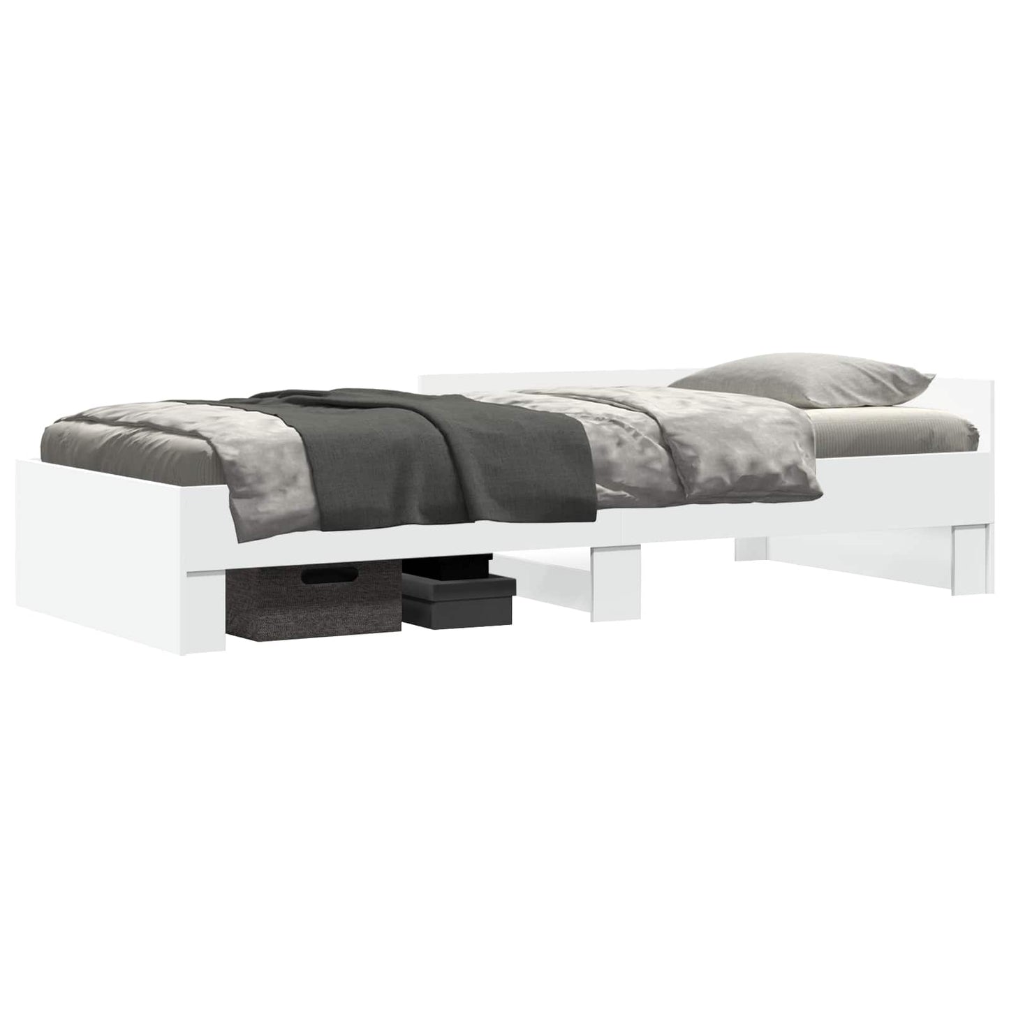 Struttura letto con testata Bianco 80 x 200 cm | homemem39