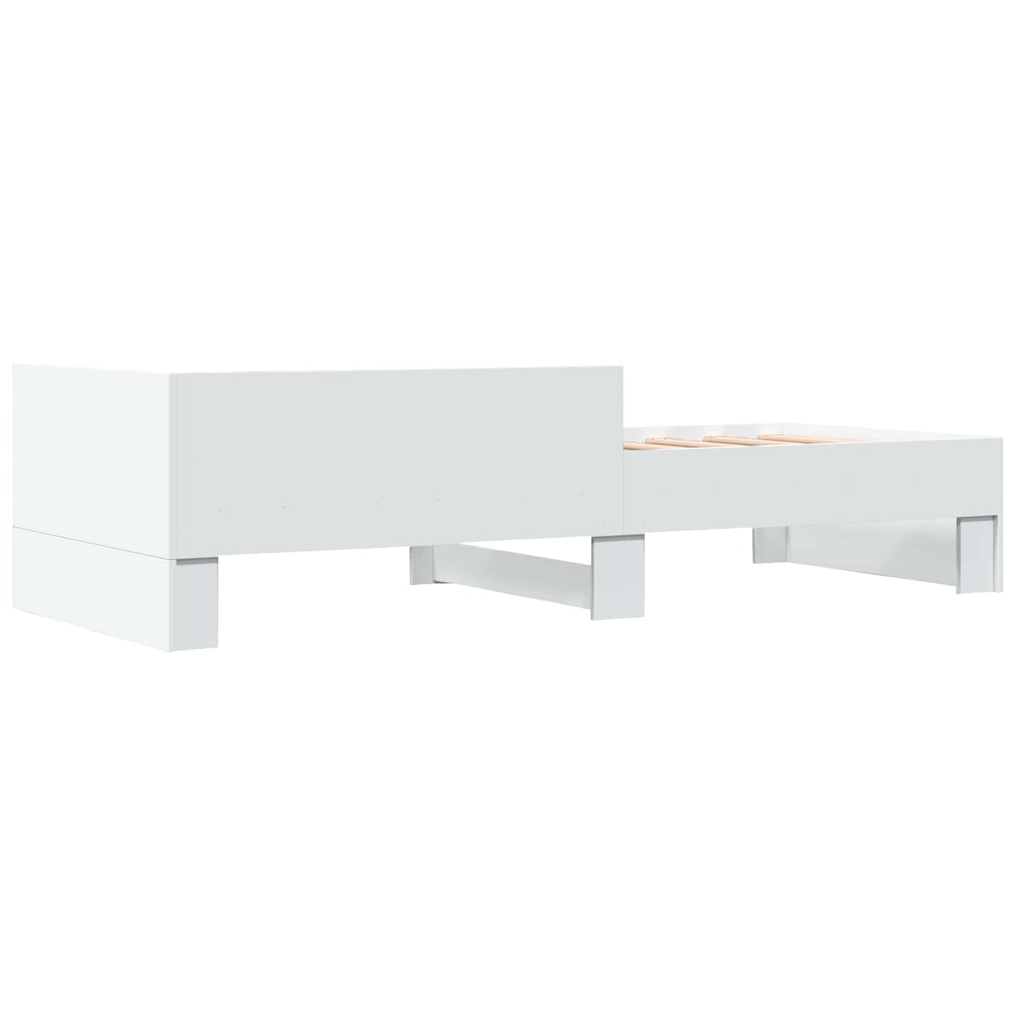 Struttura letto con testata Bianco 80 x 200 cm | homemem39