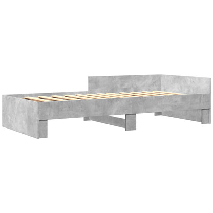 Struttura letto con testata Grigio Cemento 80 x 200 cm | homemem39