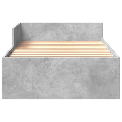 Struttura letto con testata Grigio Cemento 80 x 200 cm | homemem39